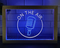On The Air Mic Led Neon Sign Framed Home Studio Room Audio Radio Studio Decor