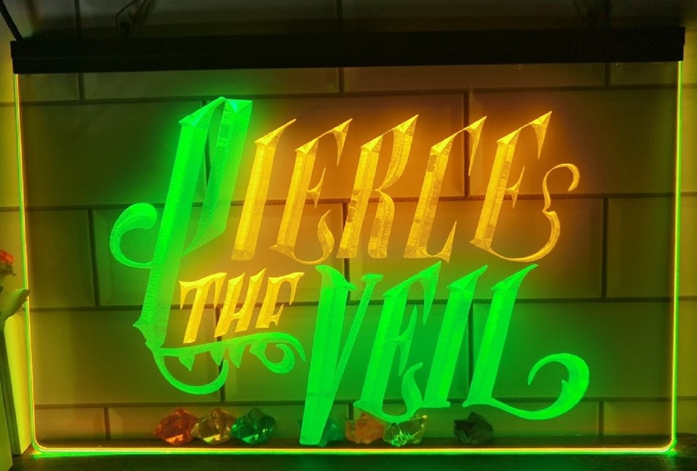 Pierce The Veil Led Neon Sign Dual Color Tattoo Salon Shop Decor