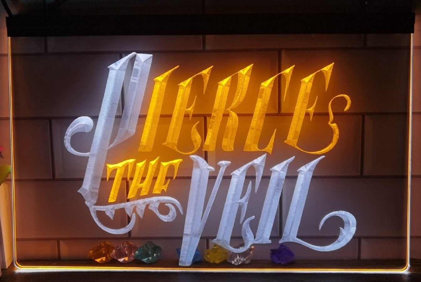 Pierce The Veil Led Neon Sign Dual Color Tattoo Salon Shop Decor