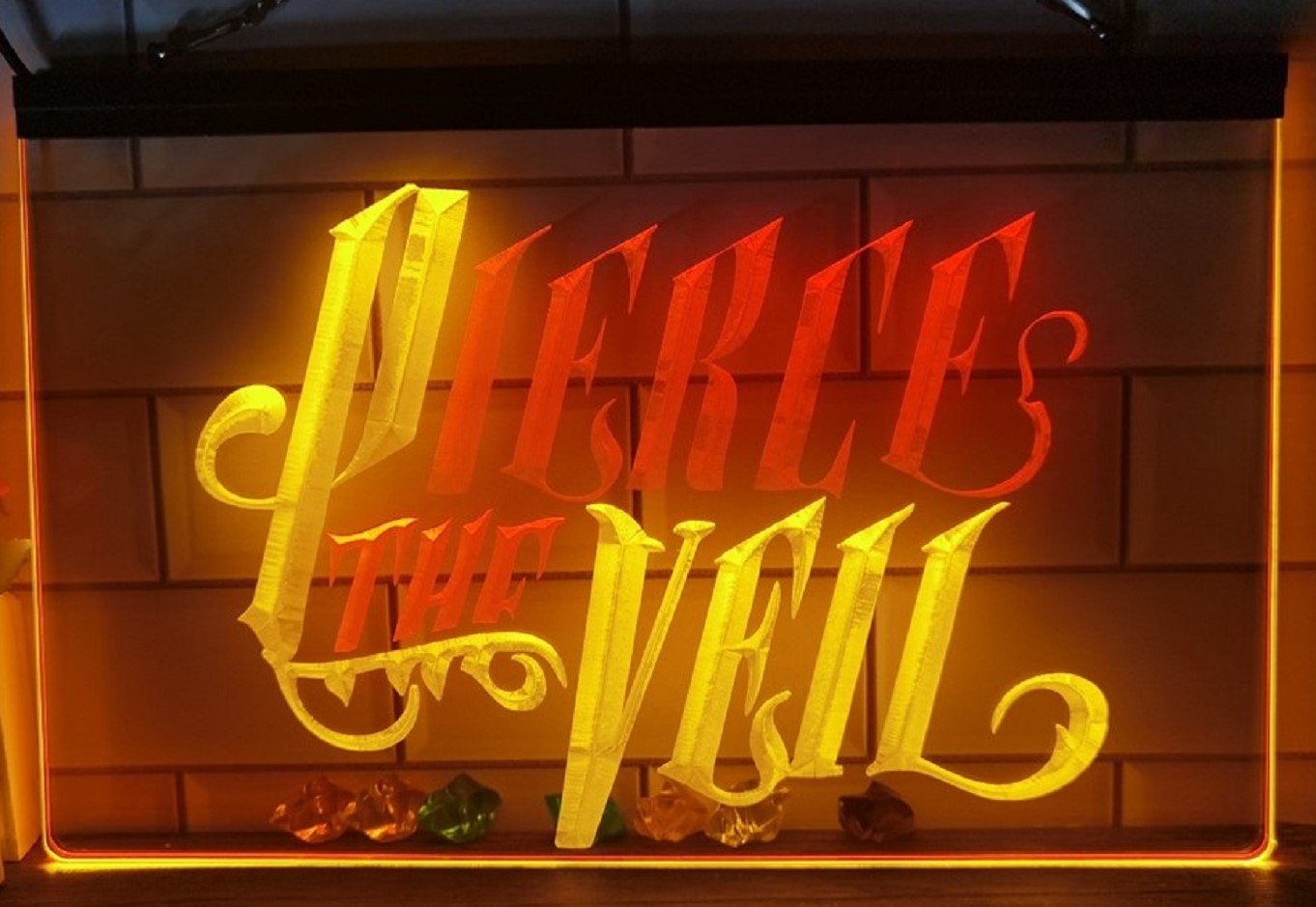 Pierce The Veil Led Neon Sign Dual Color Tattoo Salon Shop Decor