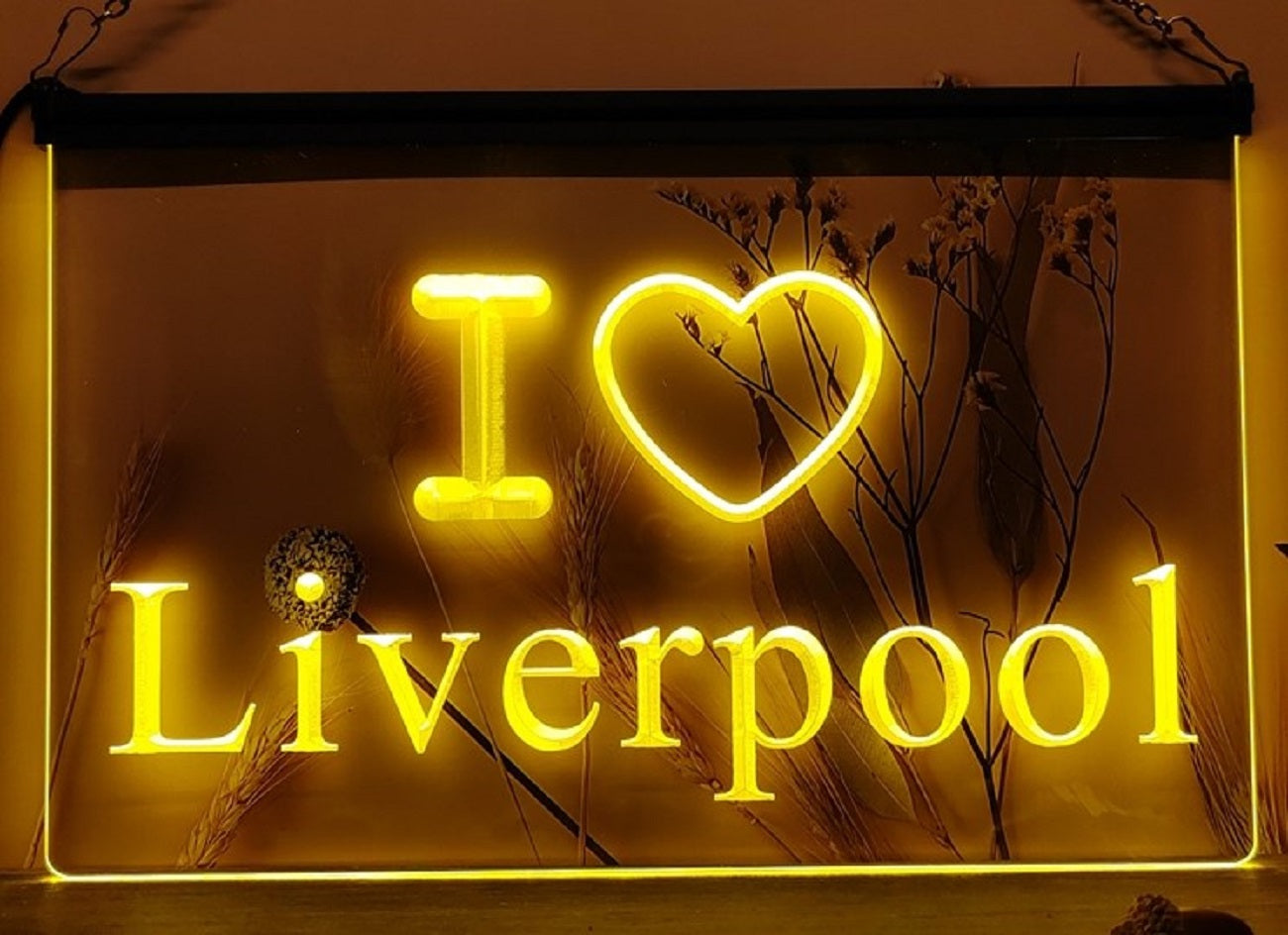 I Love Liverpool Led Neon Sign Home Soccer Football Sport Shop Decor
