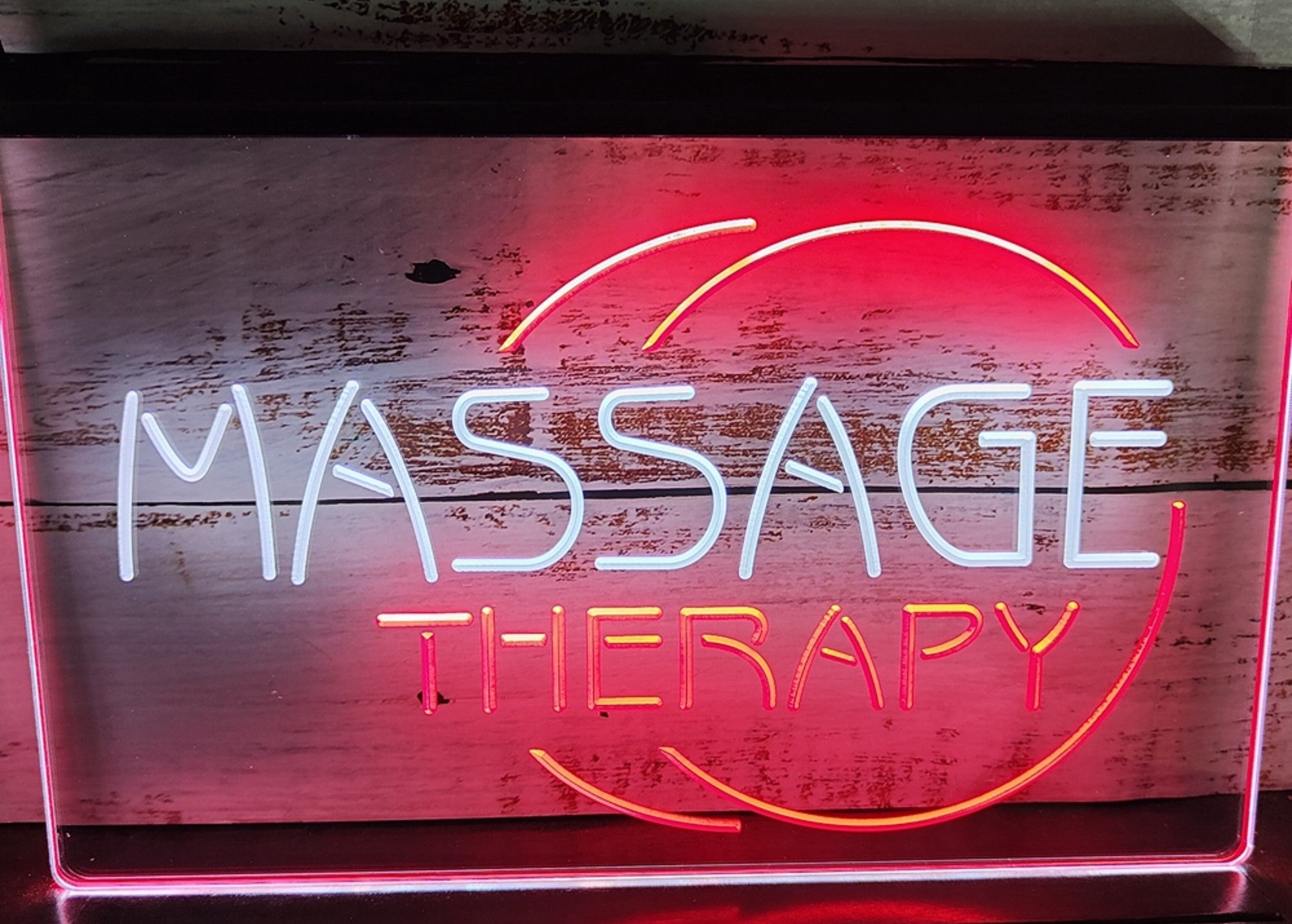 Massage Therapy Led Neon Sign Dual Color Massage Spa Beauty Salon Decor