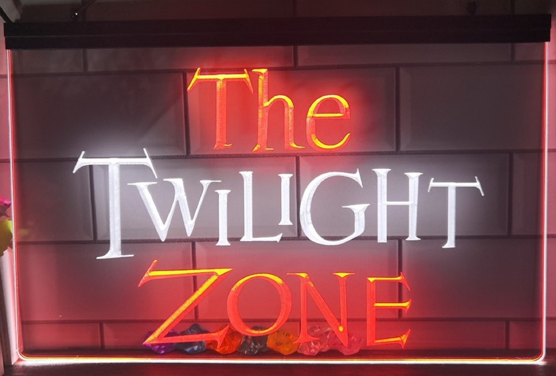 The Twilight Zone Led Neon Sign Dual Color Studio Cinema Theatre Home Movie Room Decor