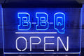 BBQ Open Led Neon Sign Dual Color Kebab BBQ Restaurant Decor Wall Hanging