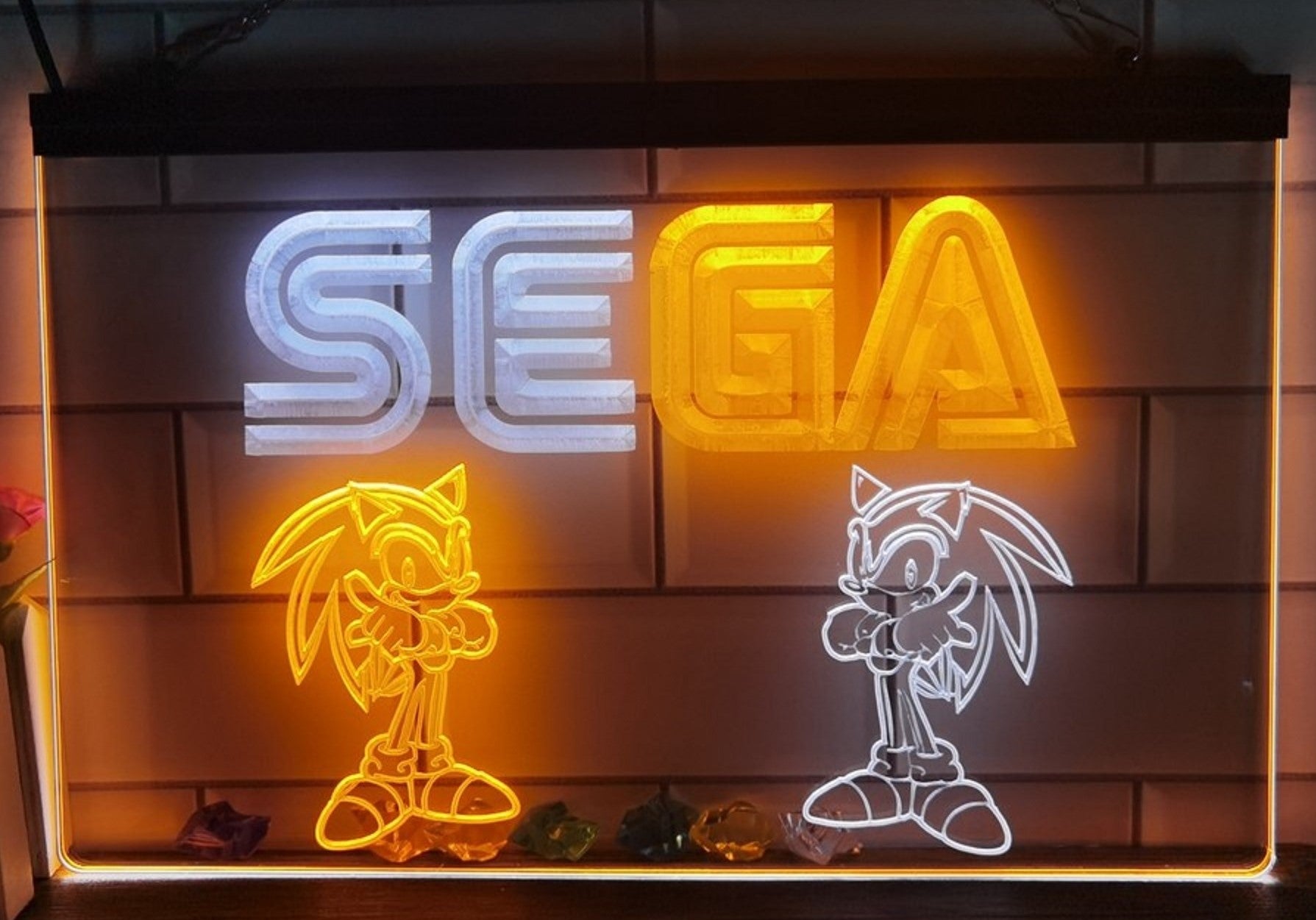 Sega Game Kids Led Neon Sign Dual Color Home Kids Room Arcade Games Shop Decor