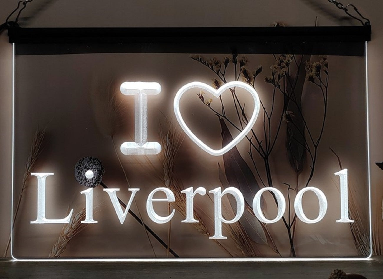 I Love Liverpool Led Neon Sign Home Soccer Football Sport Shop Decor
