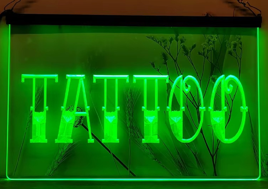 Tattoo Led Neon Sign Tattoo Salon Wall Hanging Or Desktop Decor