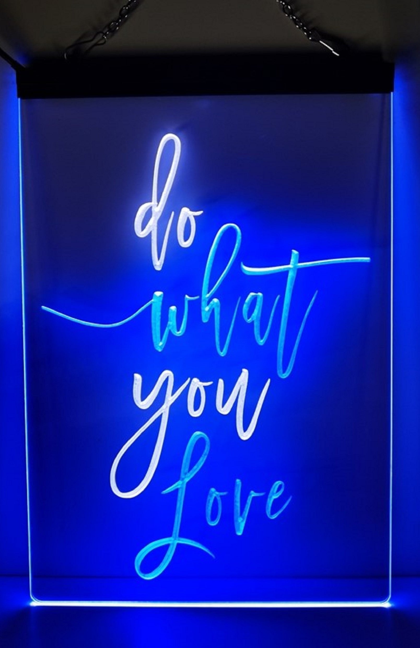 Do What You Love Led Neon Sign Dual Color Home Man Cave Office Party Wall OR Desktop Decor