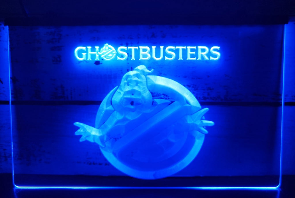 Ghostbusters Led Neon Sign Cinema Theatre Home Movie Room Wall Desktop Decor