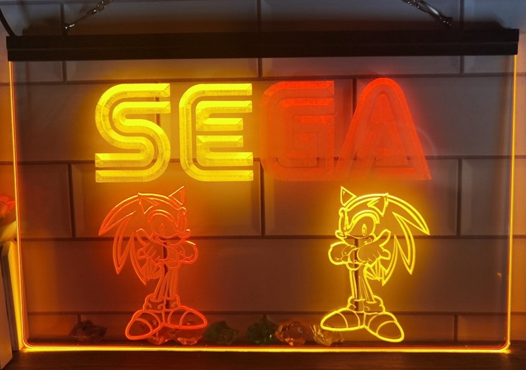 Sega Game Kids Led Neon Sign Dual Color Home Kids Room Arcade Games Shop Decor