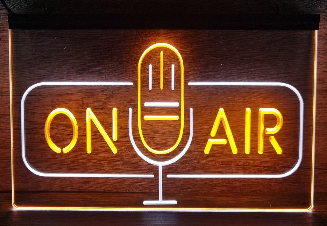 On Air Speaker Led Neon Sign Dual Color Home Studio Room Audio Recording Studio Decor