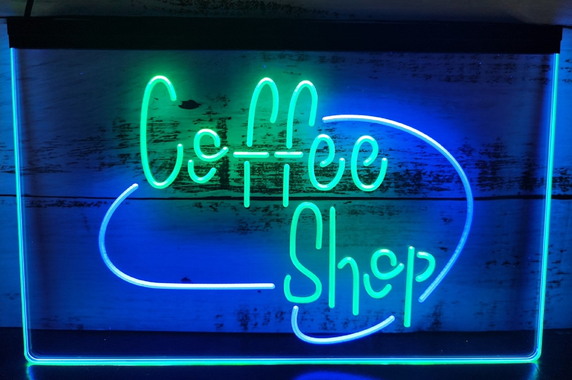 Coffee Shop Open Led Neon Sign Dual Color Coffee Shop Decor
