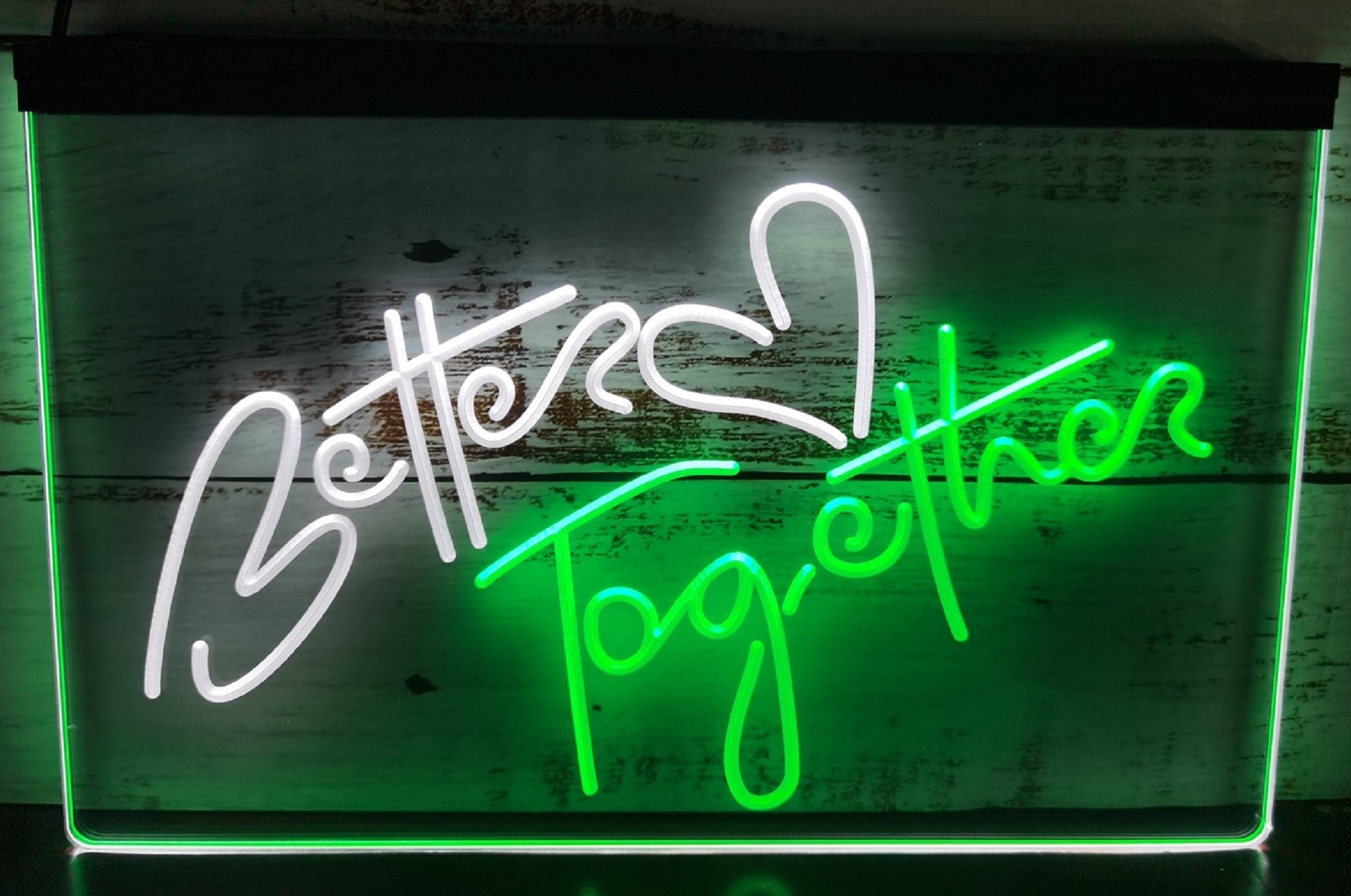 Better Love Together Led Neon Sign Dual Color Home Office Wedding Party Decor