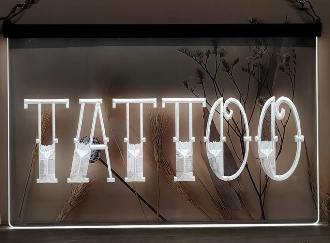 Tattoo Led Neon Sign Tattoo Salon Wall Hanging Or Desktop Decor