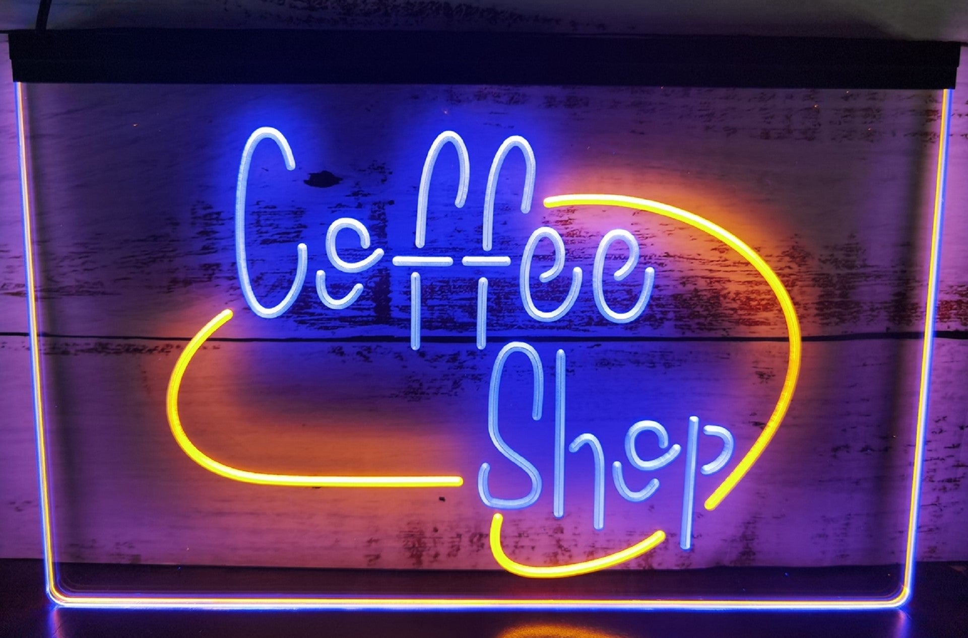 Coffee Shop Open Led Neon Sign Dual Color Coffee Shop Decor