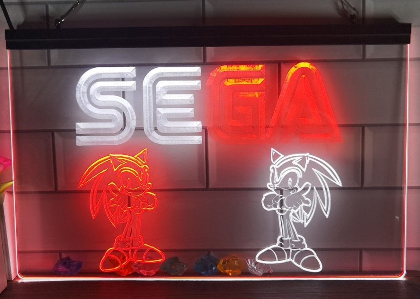 Sega Game Kids Led Neon Sign Dual Color Home Kids Room Arcade Games Shop Decor