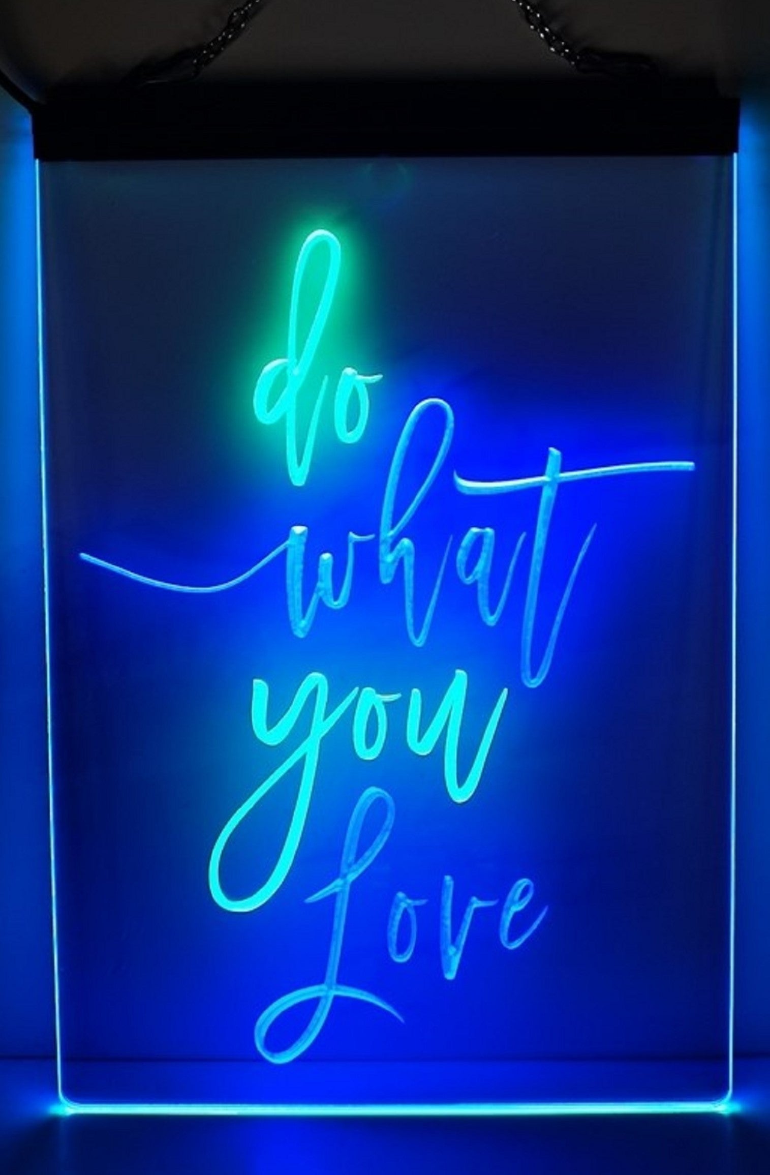 Do What You Love Led Neon Sign Dual Color Home Man Cave Office Party Wall OR Desktop Decor