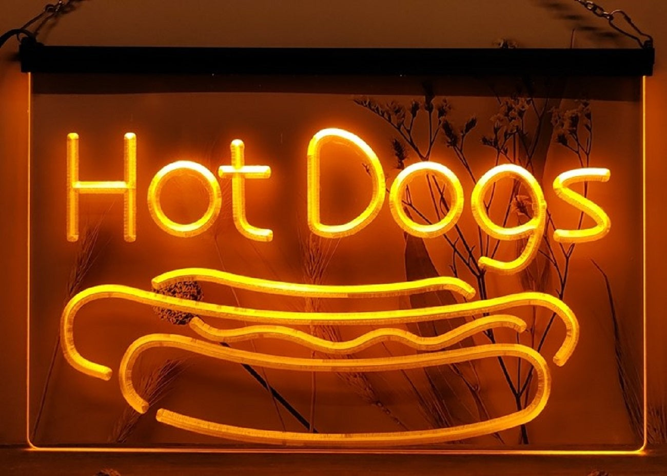 Hot Dogs Led Neon Sign Burger Hot Dog Restaurant Decor