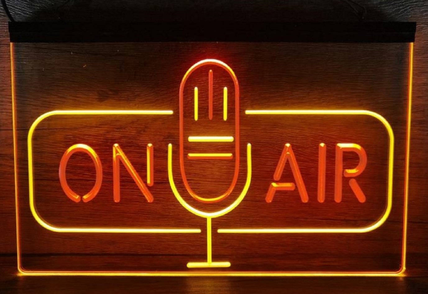 On Air Speaker Led Neon Sign Dual Color Home Studio Room Audio Recording Studio Decor
