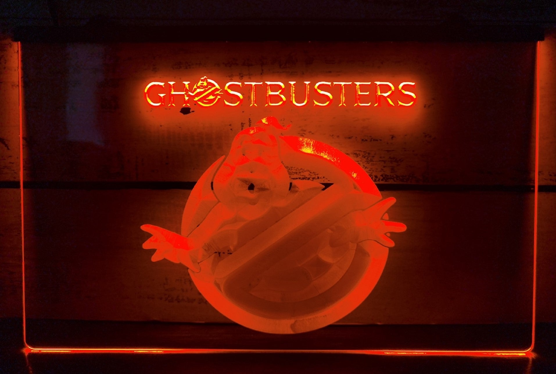 Ghostbusters Led Neon Sign Cinema Theatre Home Movie Room Wall Desktop Decor