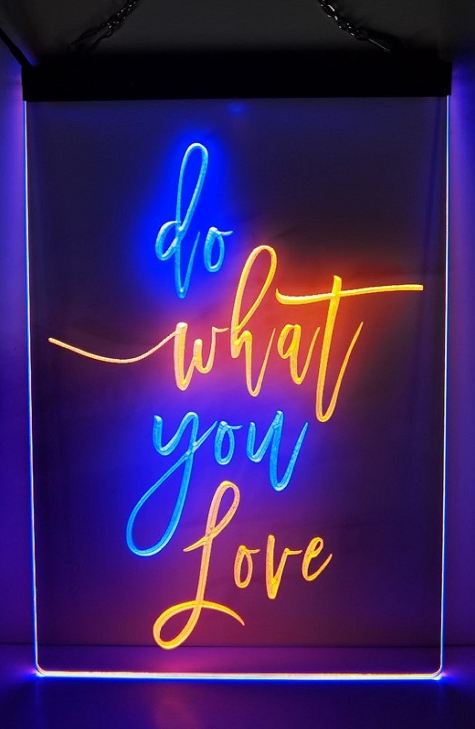 Do What You Love Led Neon Sign Dual Color Home Man Cave Office Party Wall OR Desktop Decor