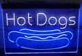 Hot Dogs Led Neon Sign Dual Color Burger Hot Dog Restaurant Decor