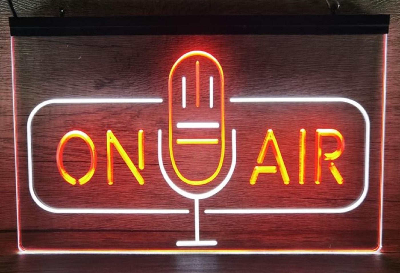 On Air Speaker Led Neon Sign Dual Color Home Studio Room Audio Recording Studio Decor