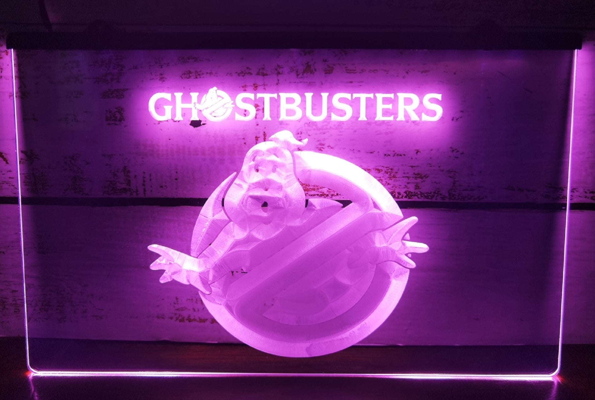 Ghostbusters Led Neon Sign Cinema Theatre Home Movie Room Wall Desktop Decor