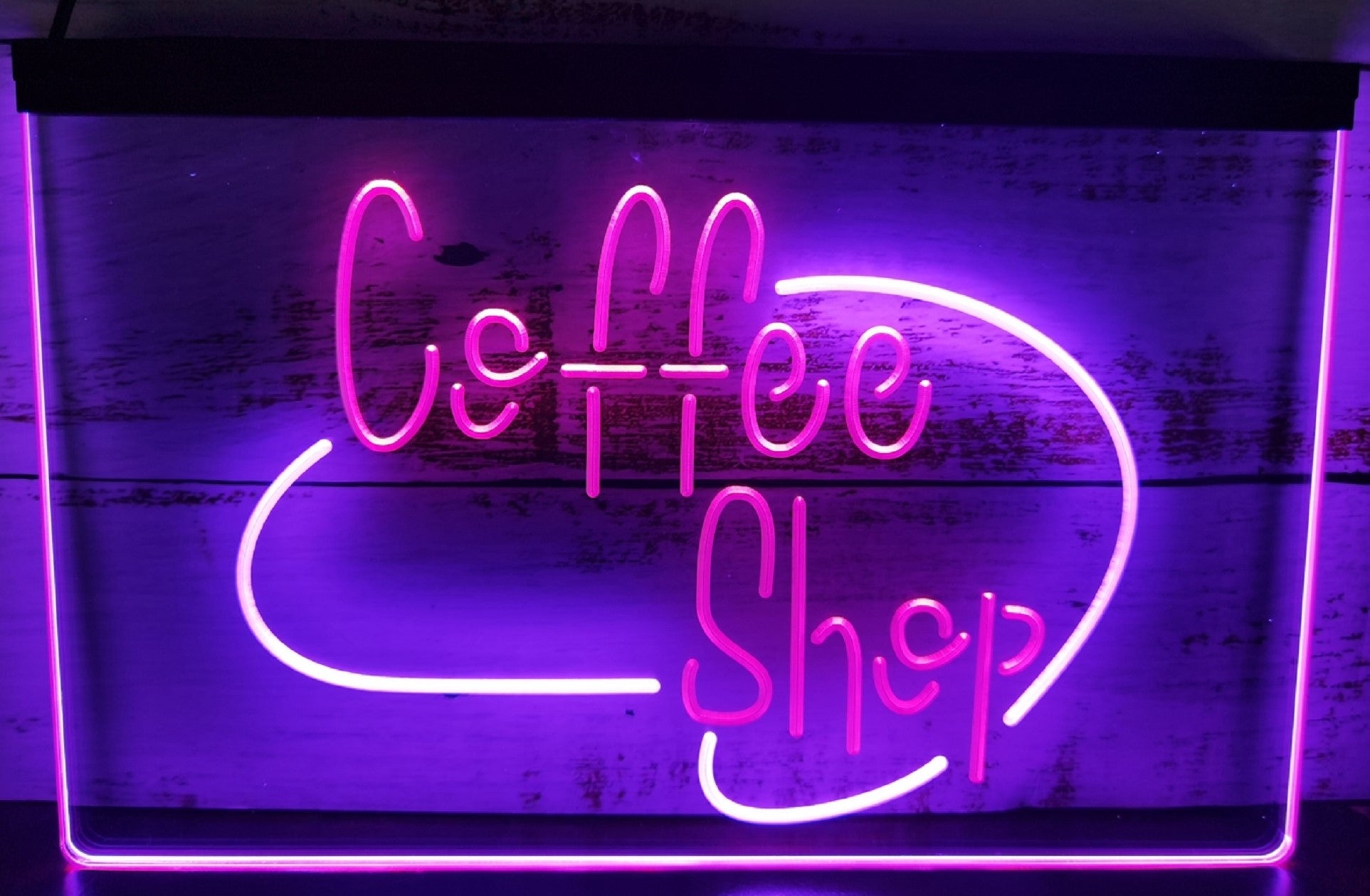 Coffee Shop Open Led Neon Sign Dual Color Coffee Shop Decor