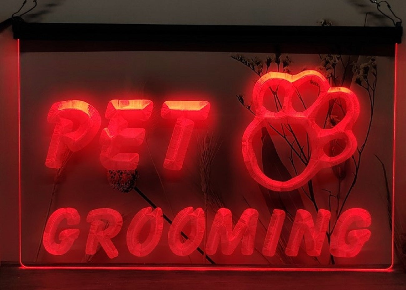Pet Grooming Led Neon Sign Dog Grooming Pet Shop Decor