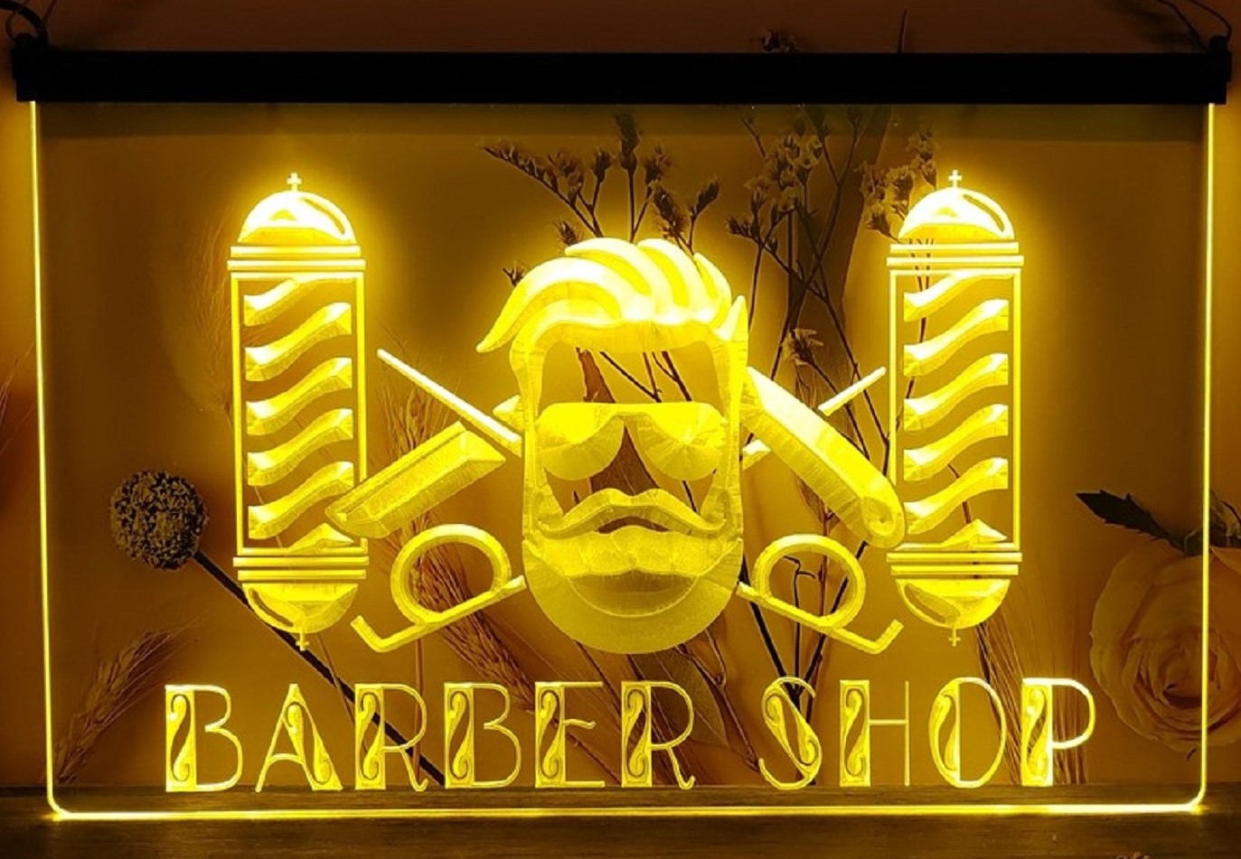 Barber Shop Pole Led Neon Sign Haircut Salon Barber Shop Decor