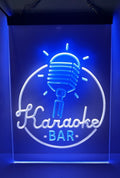 Karaoke Bar Led Neon Sign Dual Color Home Music Room Karaoke Club Studio Music Decor
