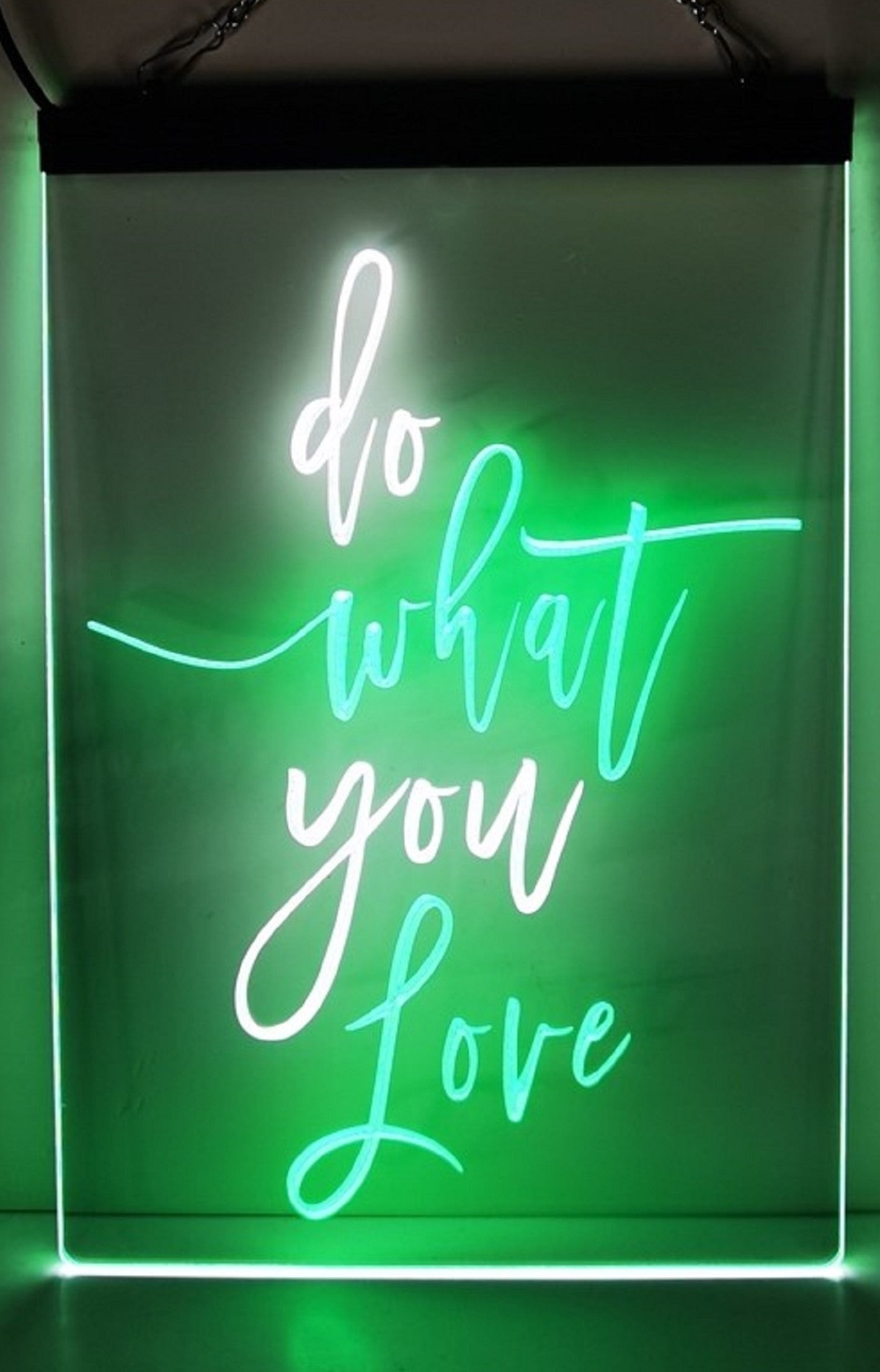 Do What You Love Led Neon Sign Dual Color Home Man Cave Office Party Wall OR Desktop Decor