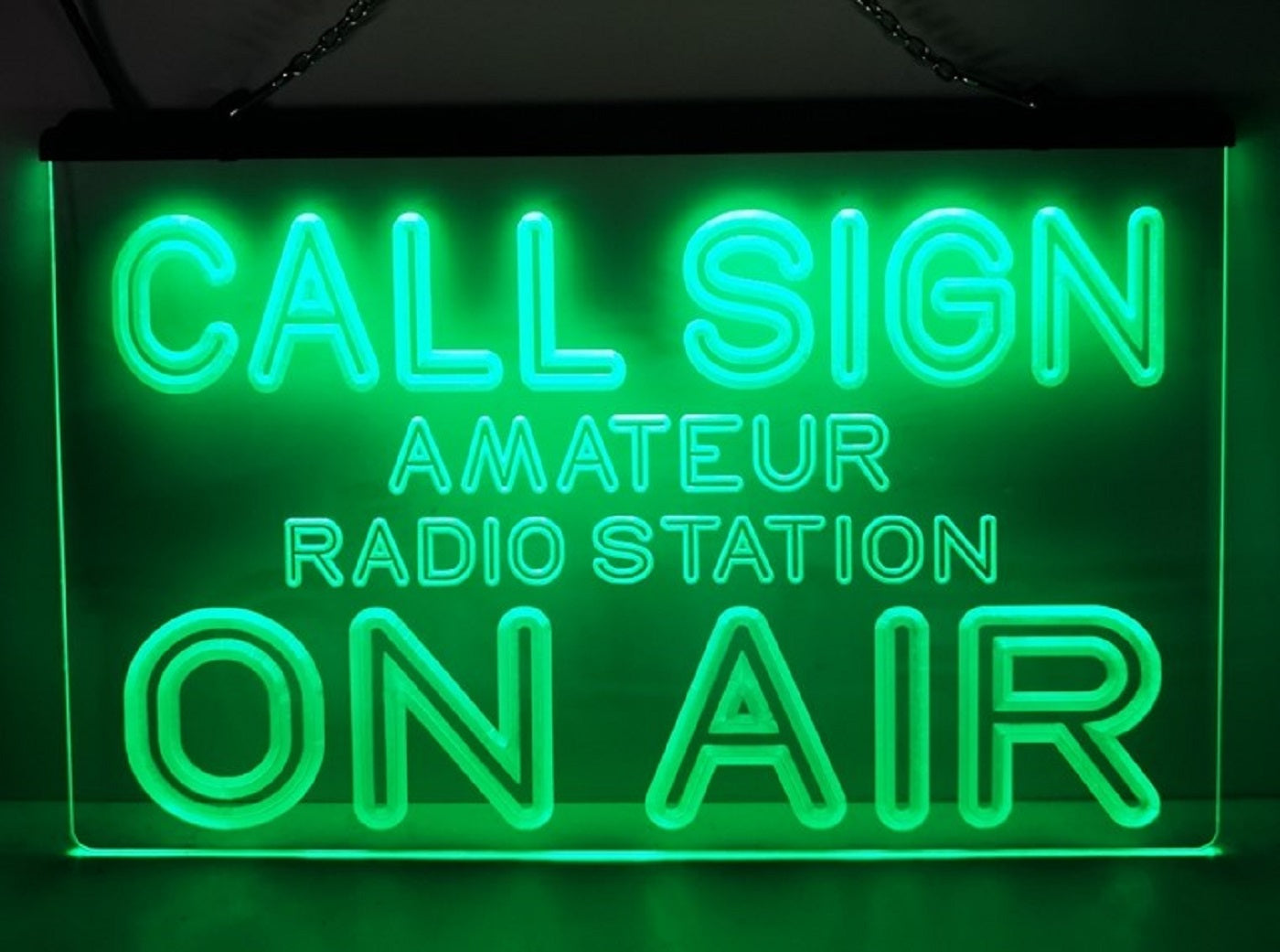 Custom Call Sign Led Neon Sign Amateur Ham Radio Station On Air
