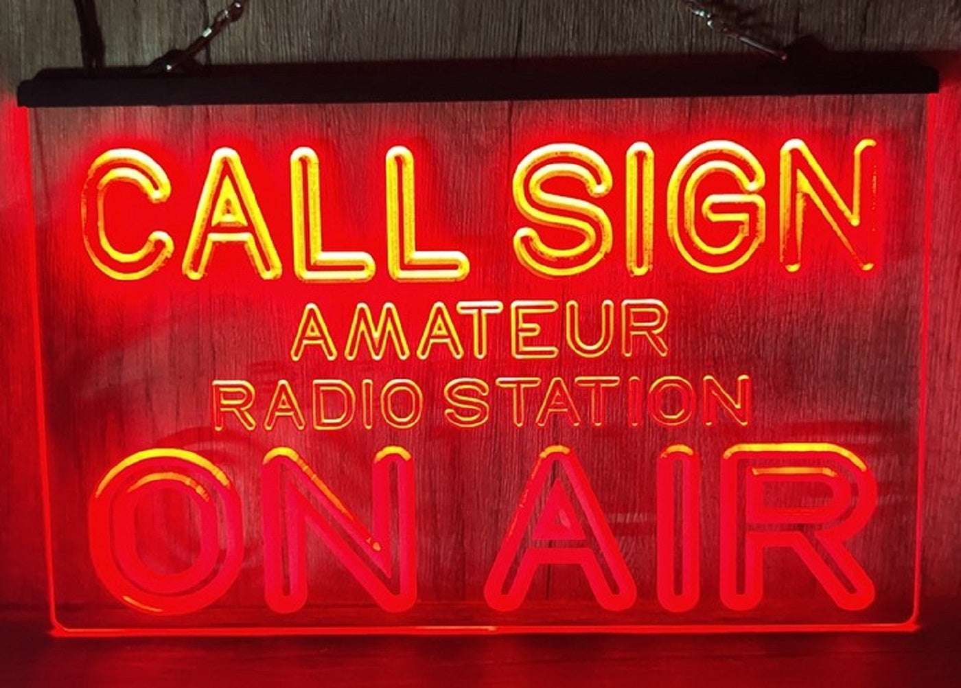 Custom Call Sign Led Neon Sign Amateur Ham Radio Station On Air
