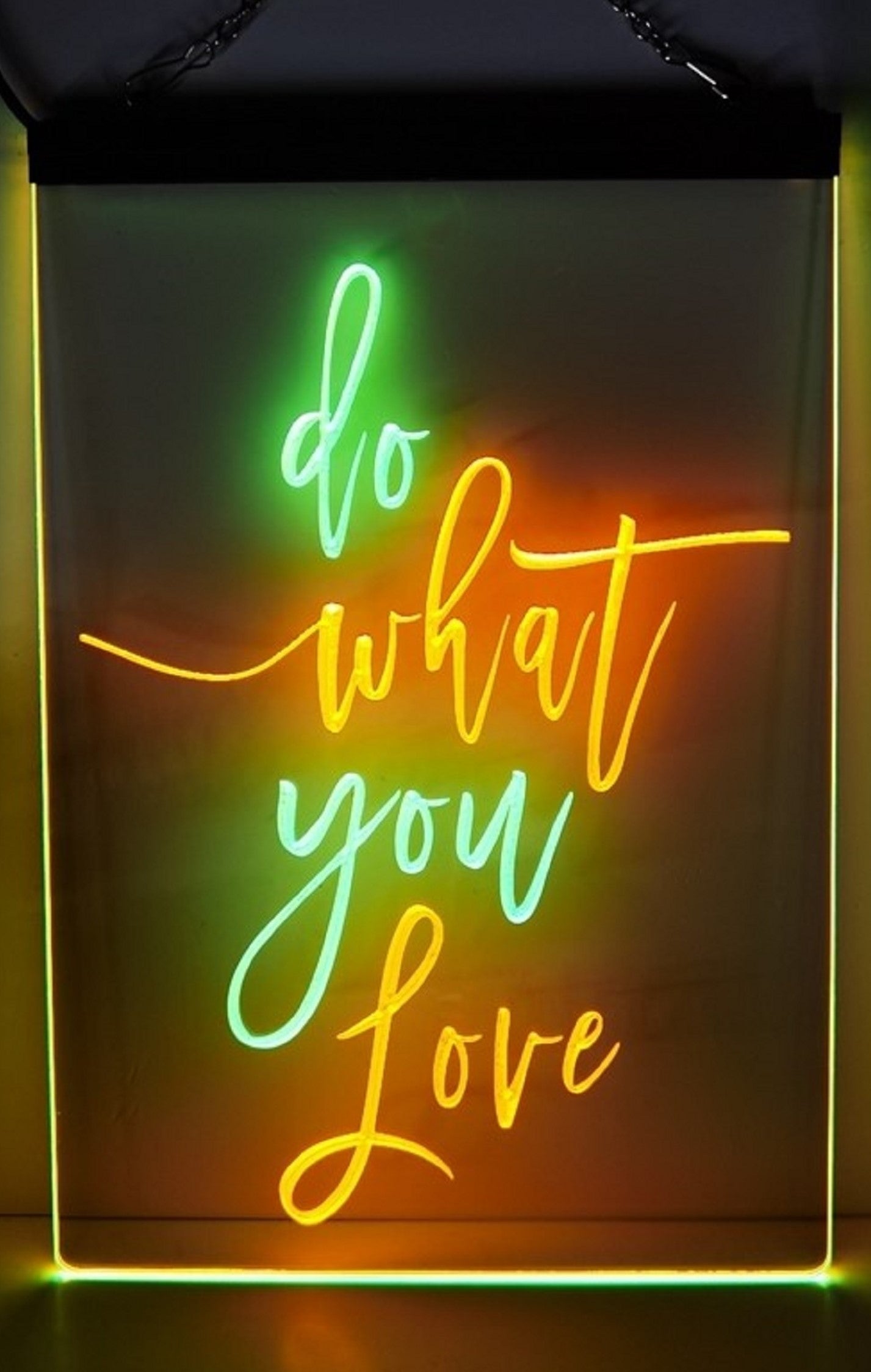 Do What You Love Led Neon Sign Dual Color Home Man Cave Office Party Wall OR Desktop Decor