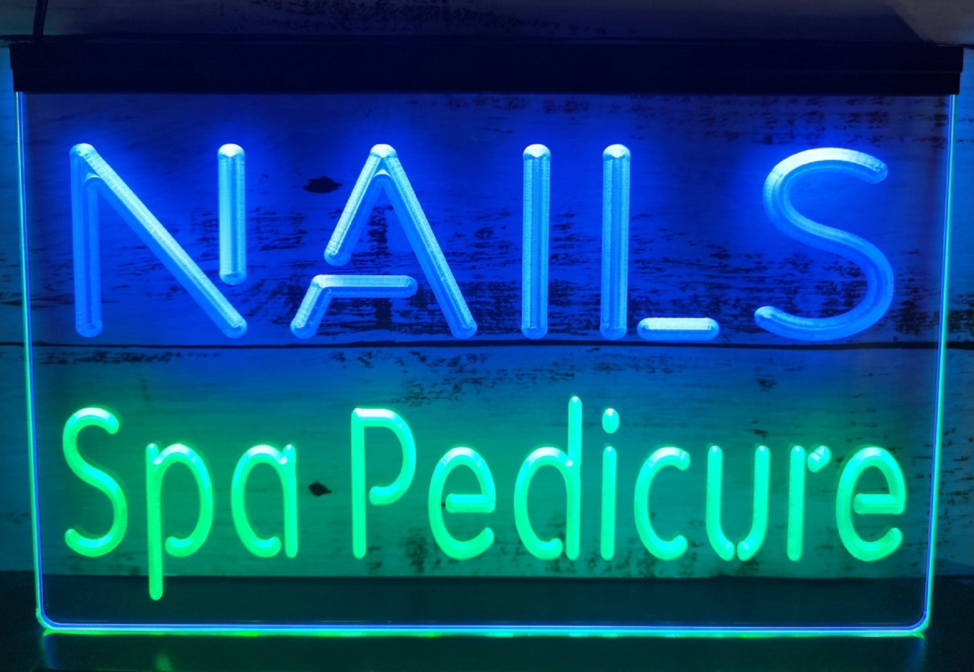 Nails Spa Pedicure Led Neon Sign Dual Color Spa Beauty Salon Decor