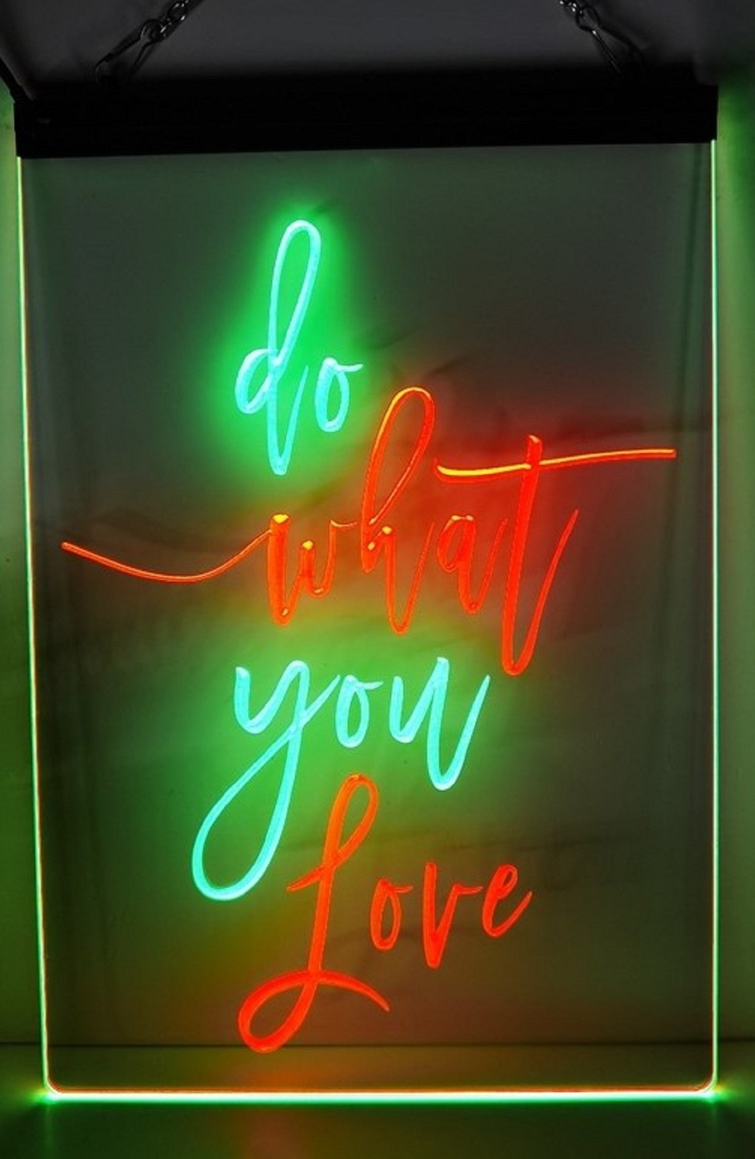 Do What You Love Led Neon Sign Dual Color Home Man Cave Office Party Wall OR Desktop Decor