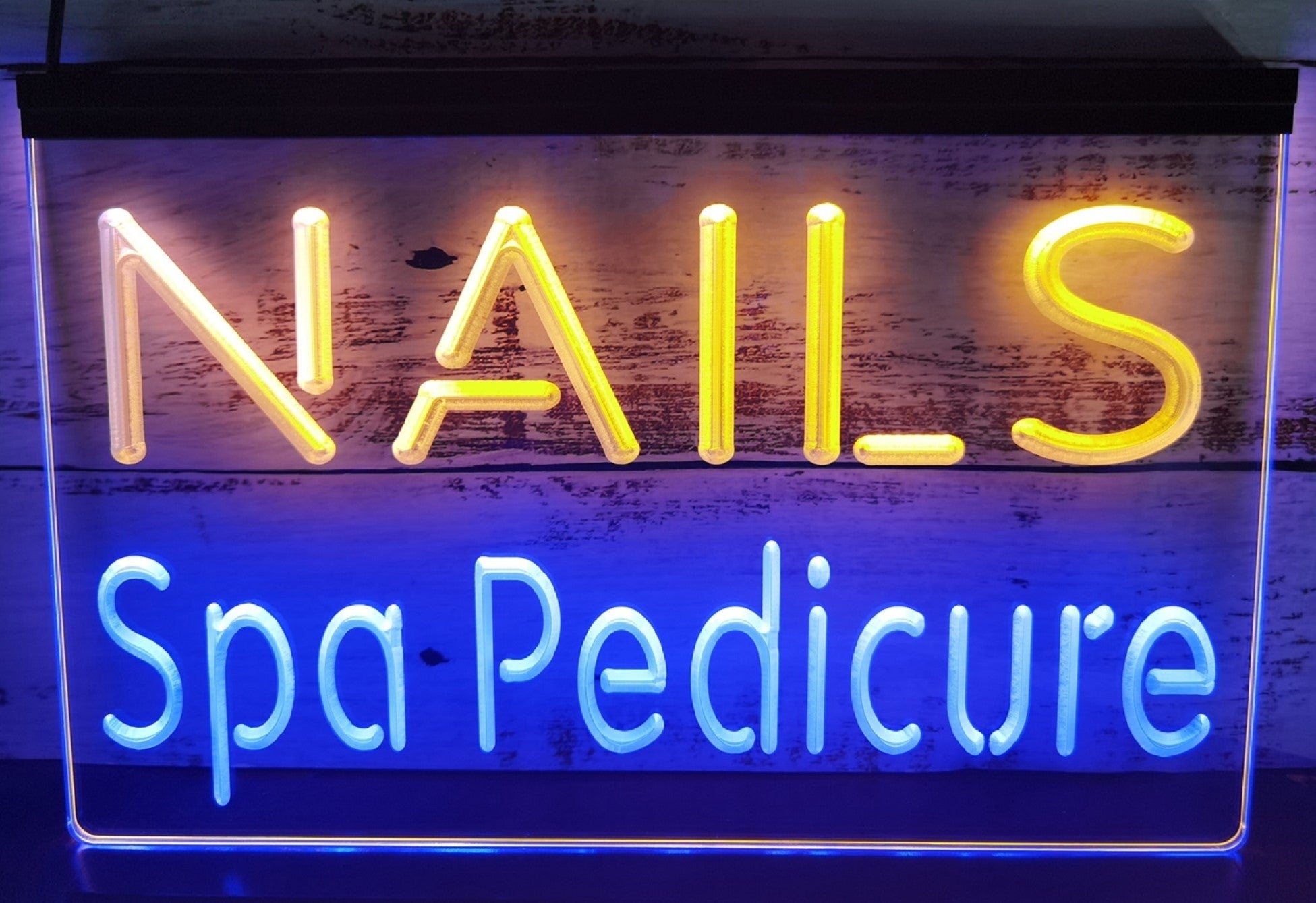Nails Spa Pedicure Led Neon Sign Dual Color Spa Beauty Salon Decor