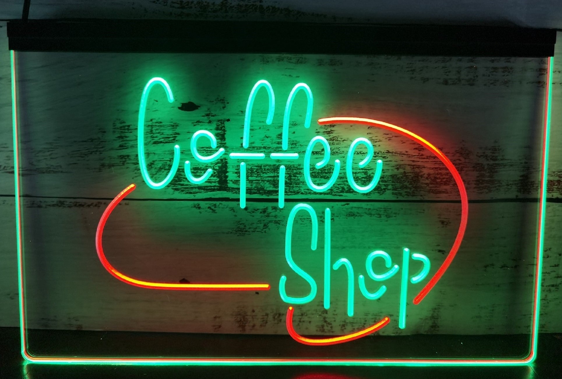 Coffee Shop Open Led Neon Sign Dual Color Coffee Shop Decor