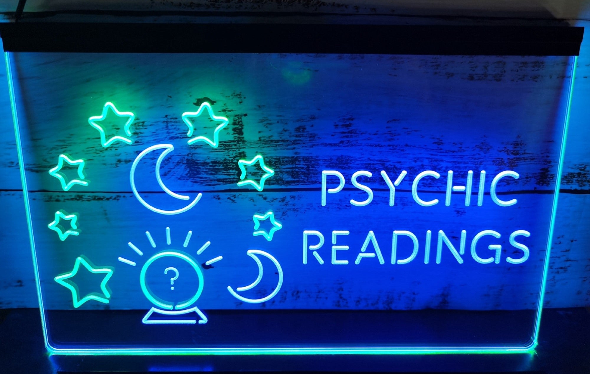 Psychic Readings Led Neon Sign Dual Color Psychic Tarot Reading Shop Decor