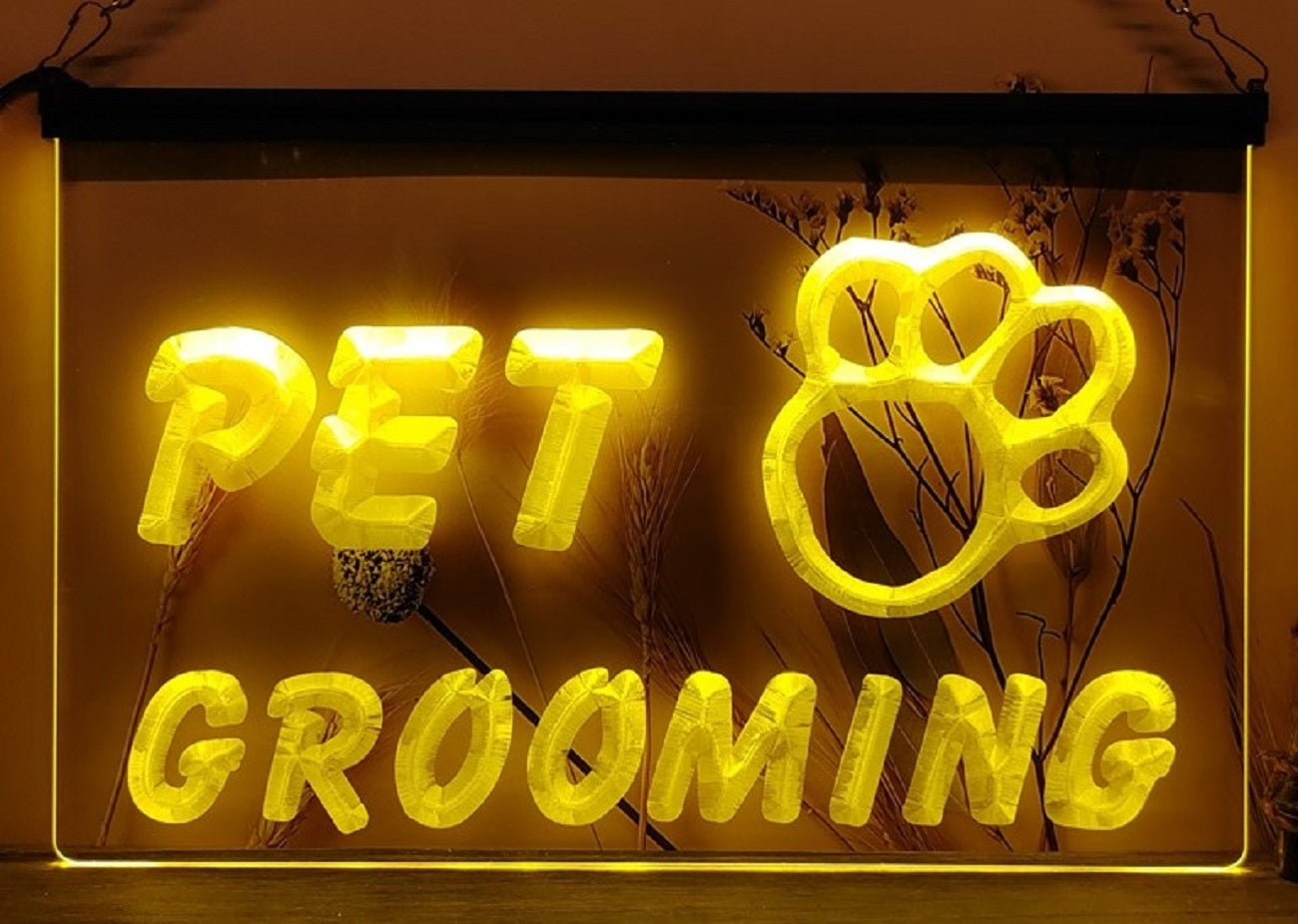 Pet Grooming Led Neon Sign Dog Grooming Pet Shop Decor
