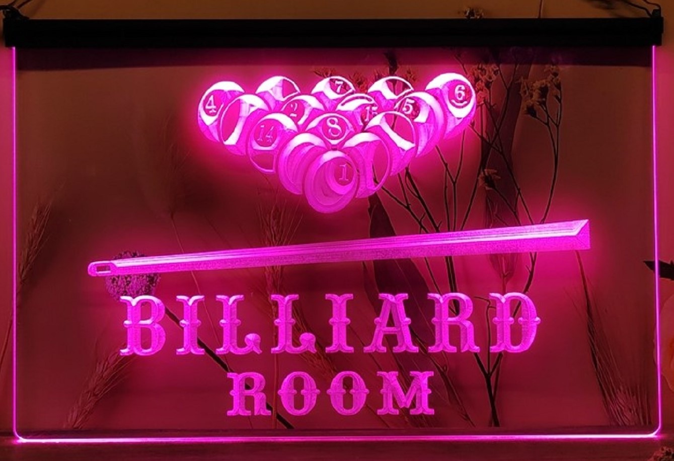 Billiard Room Led Neon Sign Home Pool Room Billiards Hall Decor