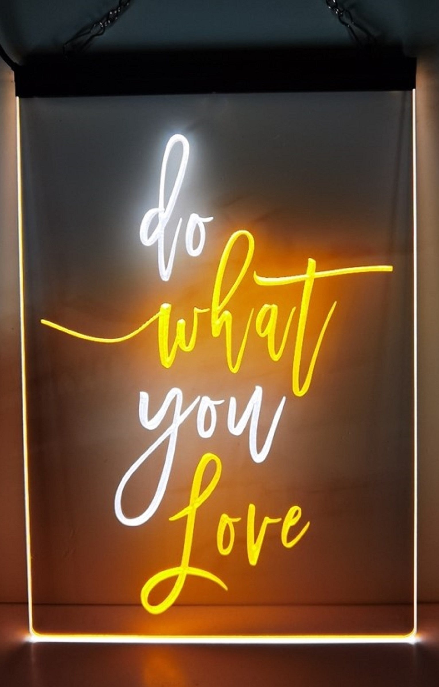Do What You Love Led Neon Sign Dual Color Home Man Cave Office Party Wall OR Desktop Decor