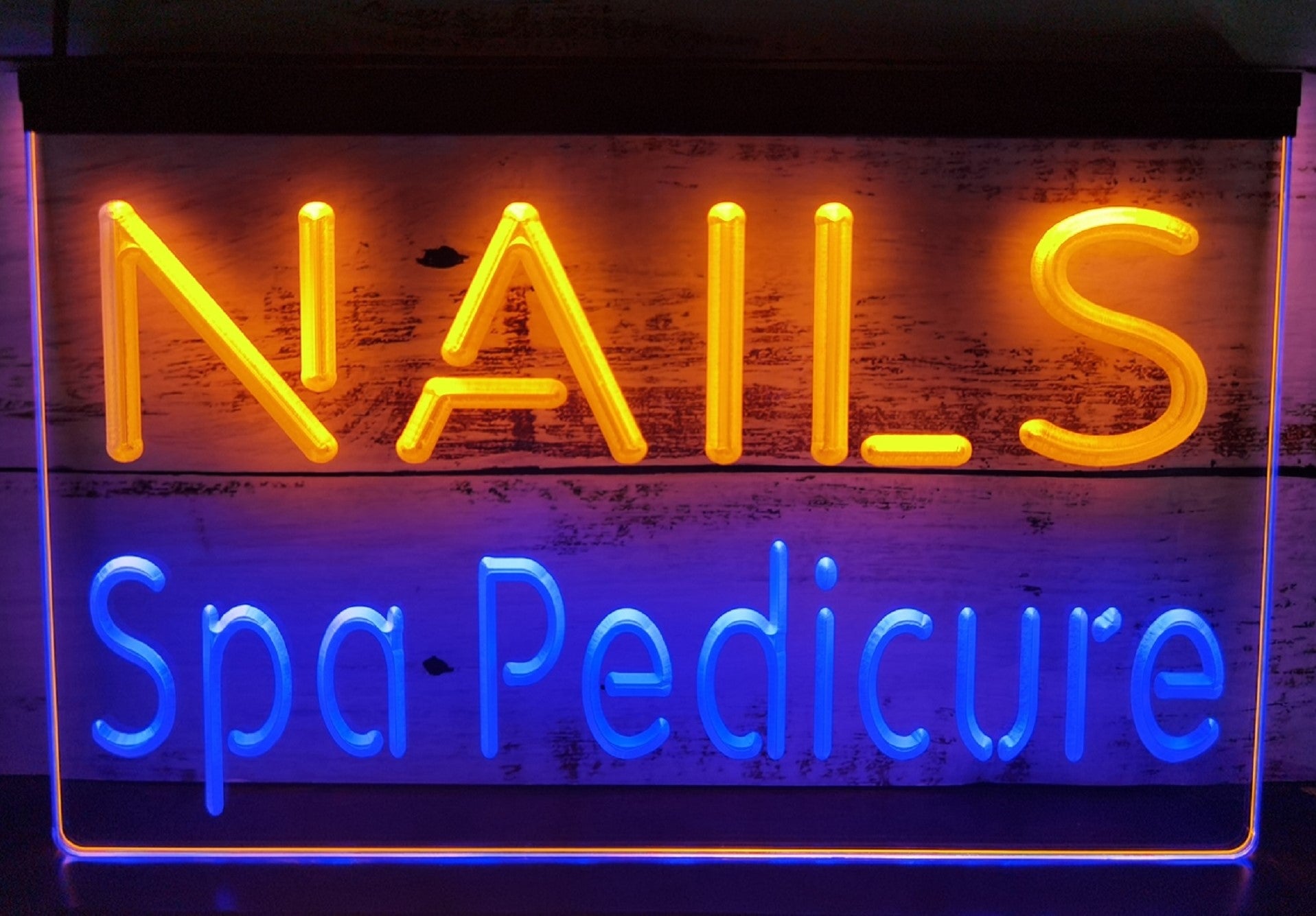 Nails Spa Pedicure Led Neon Sign Dual Color Spa Beauty Salon Decor