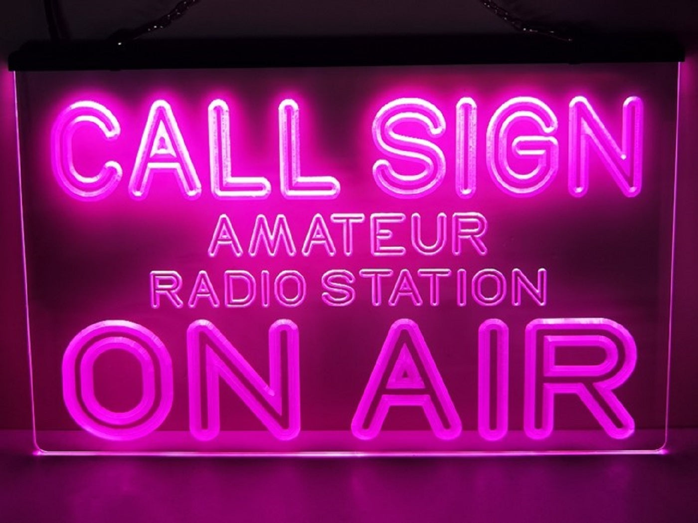 Custom Call Sign Led Neon Sign Amateur Ham Radio Station On Air