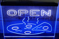 Open Hot Pizza Led Neon Sign Dual Color Pizzeria Restaurant Wall Hanging Decor