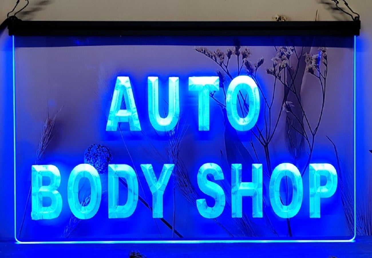 Auto Body Shop Led Neon Sign Car Garage Auto Repair Shop Decor