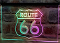 Route 66 Led Neon Sign Multi Mode Home Car Garage Auto Repair Shop Decor