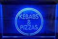Kebabs & Pizzas Led Neon Sign Kebab Burger Pizza Restaurant Decor